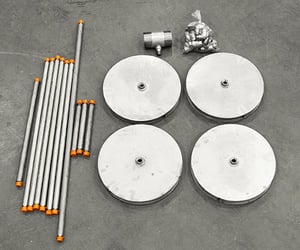 Diffuser Aeration System – Retrofit Installation Package Components for Stainless Steel Flat Bottom Liquid Storage Tank