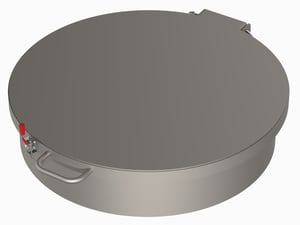 Stainless Steel Roof Inspection Lid For Hopper Bottom Bin