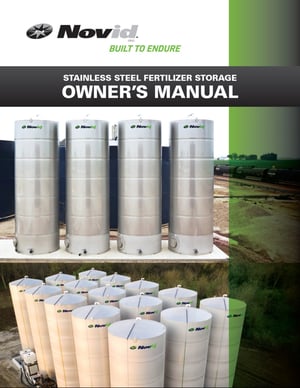 Novid stainless steel flat bottom liquid storage tank manual cover