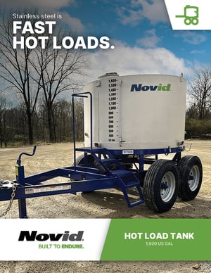 Novid stainless steel hot load tank brochure cover