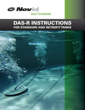 Novid stainless steel retrofit diffuser aeration system (DAS-R) manual cover