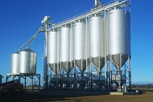 novid stainless steel hopper bottom dry fertilizer bins