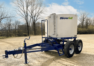 novid stainless steel hotload tank on duolift trailer--1