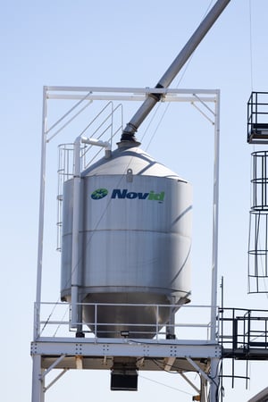 novid stainless steel scale hopper bottom bin